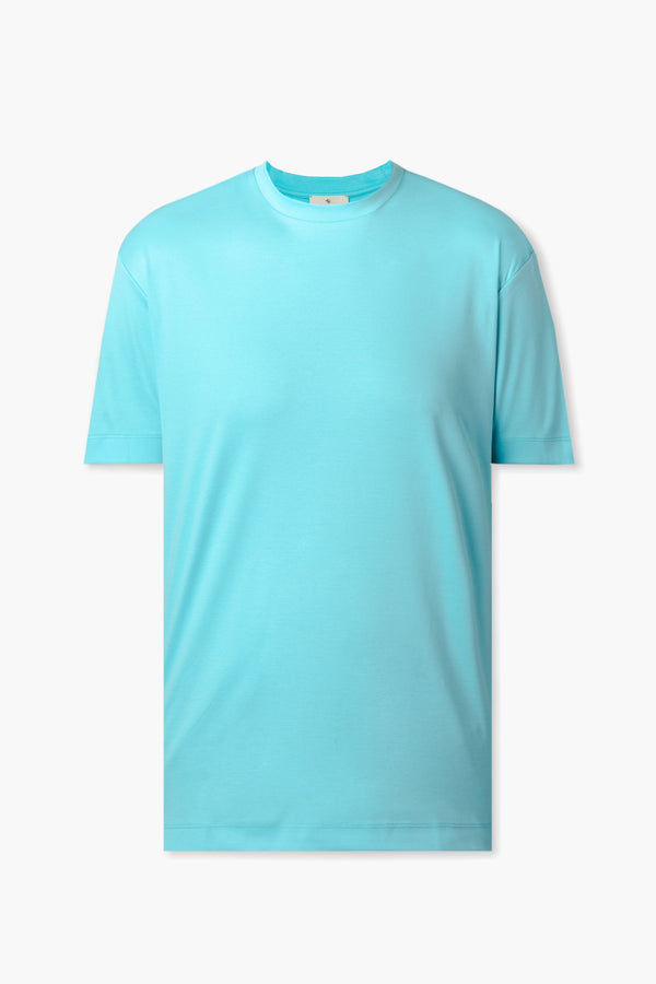 Interlock Supima T-Shirt | Turquoise