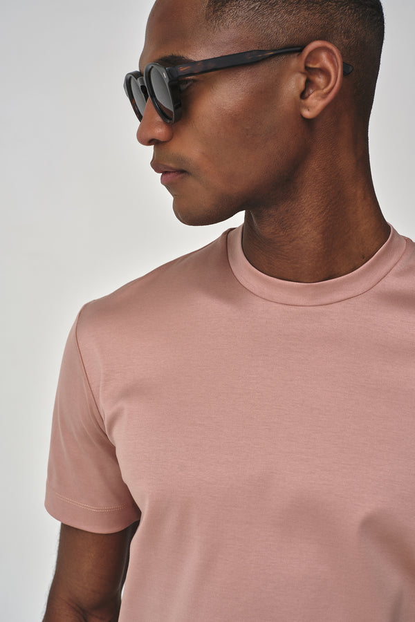 Interlock Supima T-Shirt | Rosa Tea