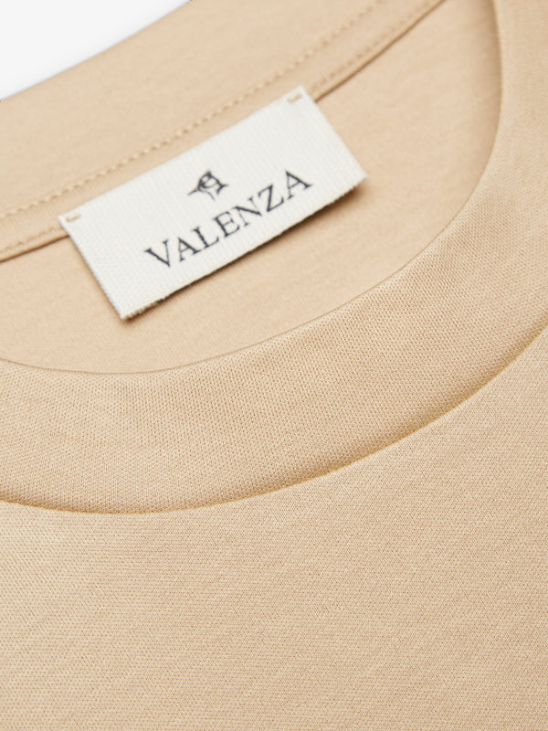 Interlock Supima T-Shirt | Haselnuss