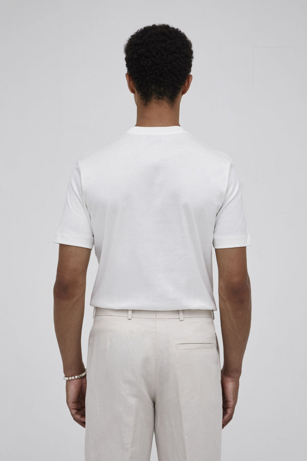 Interlock Supima T-Shirt | Bianco Latte