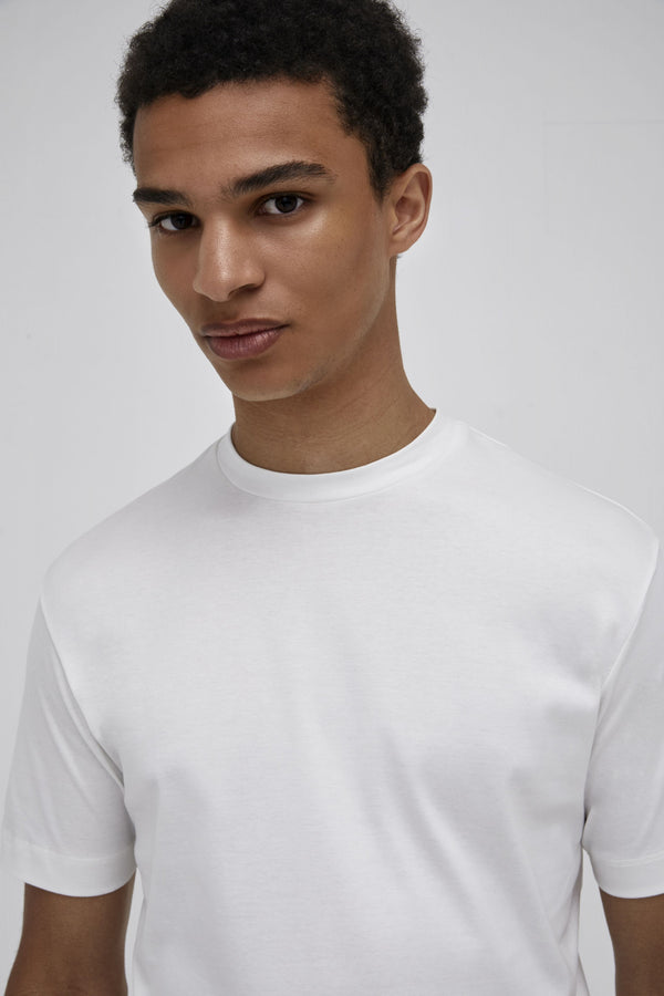 Interlock Supima T-Shirt | Bianco Latte