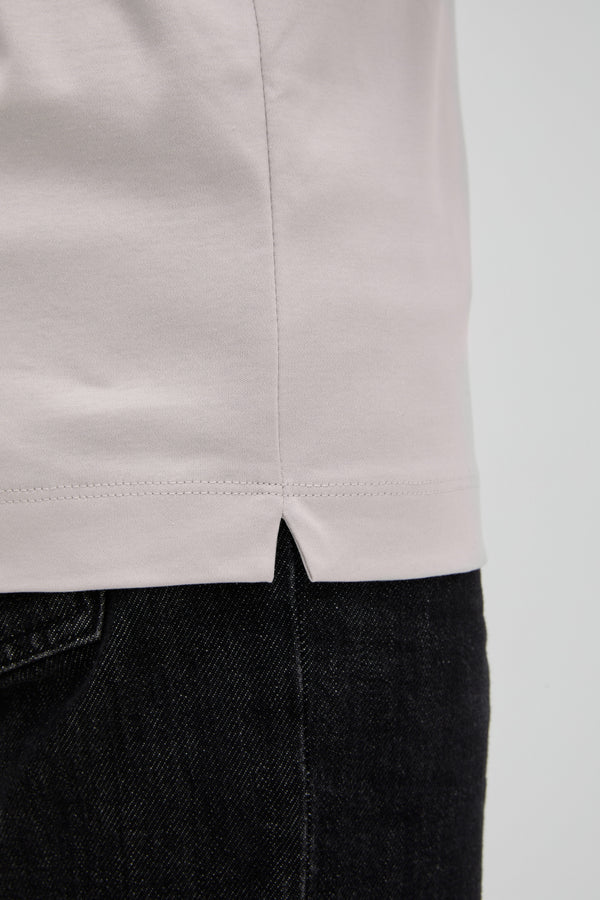 T-Shirt Interlock Supima | Gris Perle