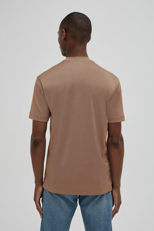Interlock Supima T-Shirt | Marrone Corteccia