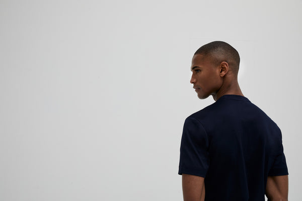 Interlock Supima T-Shirt | Blu Navy