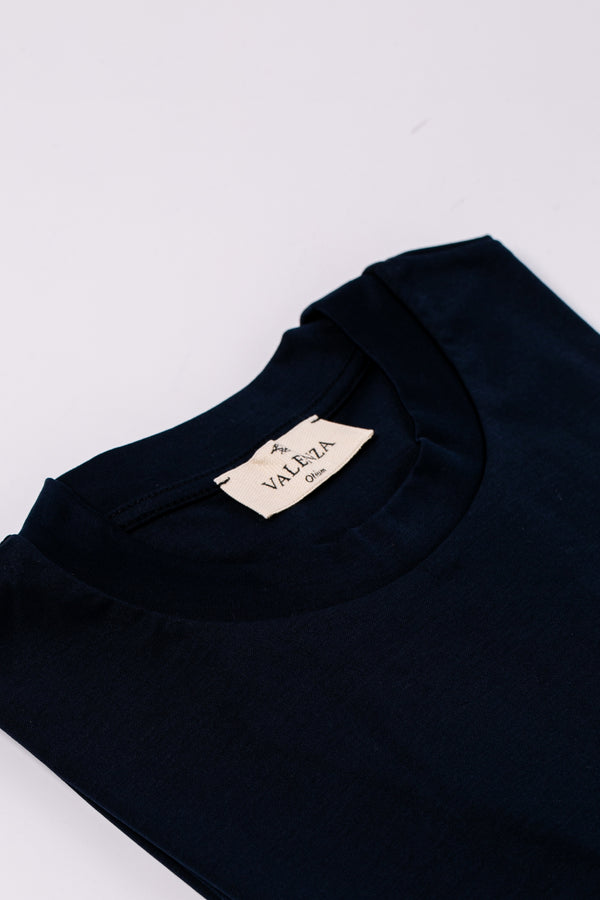 Interlock Supima T-Shirt | Blu Navy