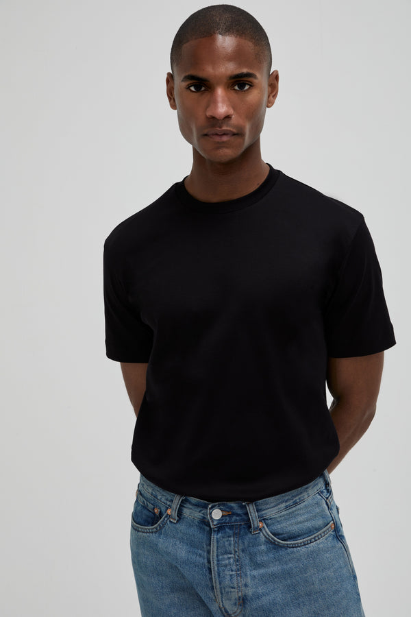 T-Shirt Interlock Supima | Noir