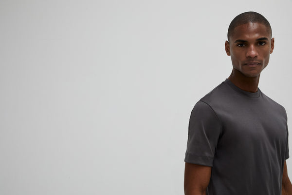 Interlock Supima T-Shirt | Grigio Scuro