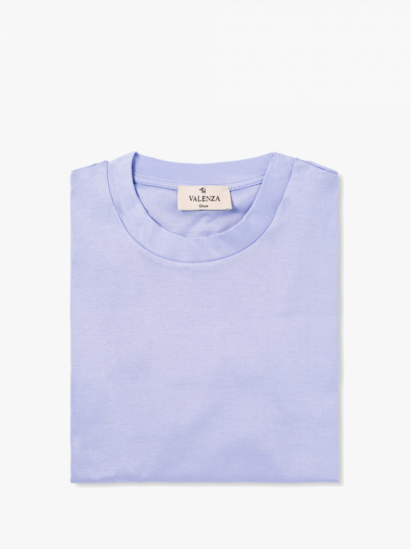 Interlock Supima T-Shirt | Blu Chiaro