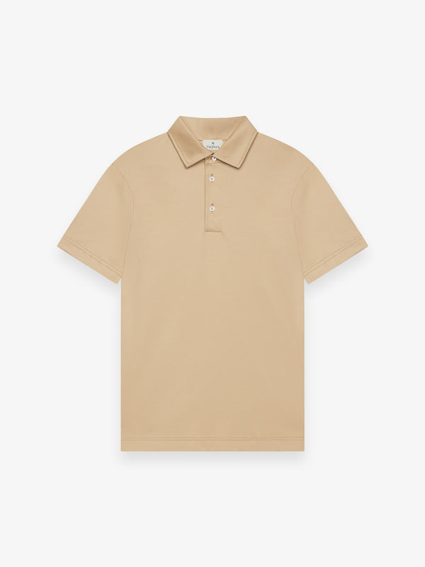 Polo Supima Collo Schiller Maniche Corte | Nocciola