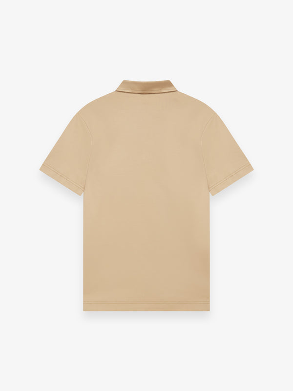 Polo Supima Collo Schiller Maniche Corte | Nocciola