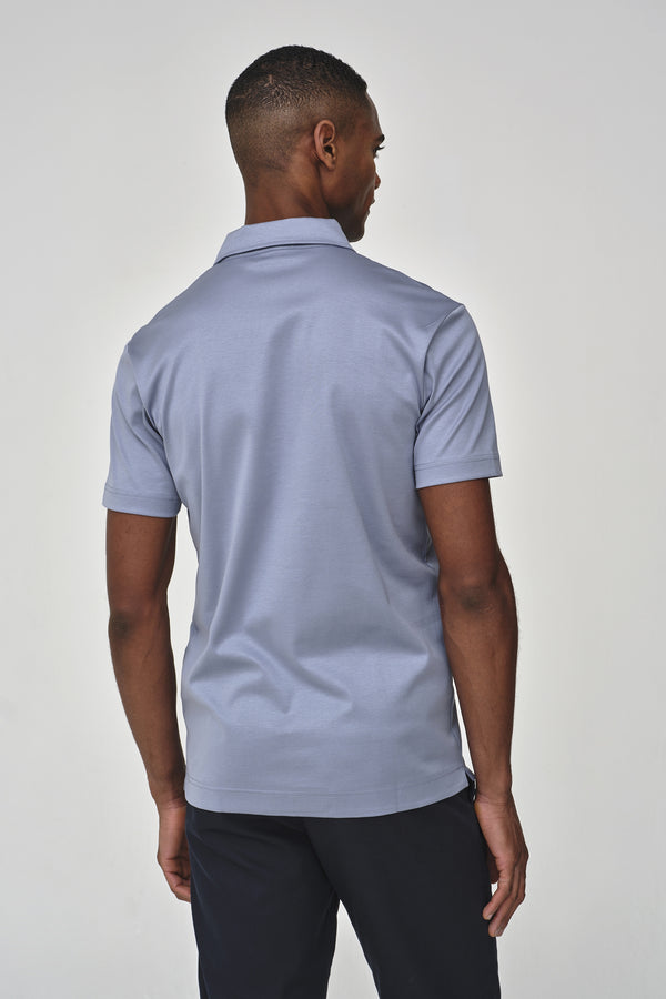 Supima Polo Schiller Collar S/S | Lavender