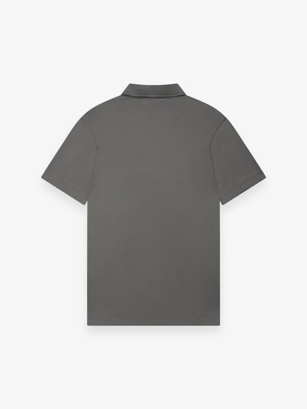 Polo Supima Collo Schiller Maniche Corte | Grigio scuro