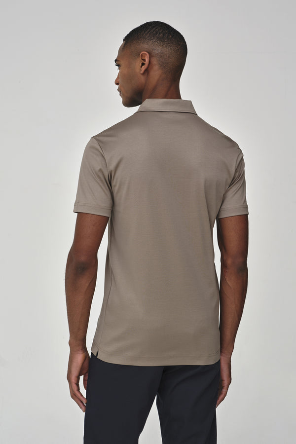 Polo Supima Collo Schiller Maniche Corte | Grigio Piombo