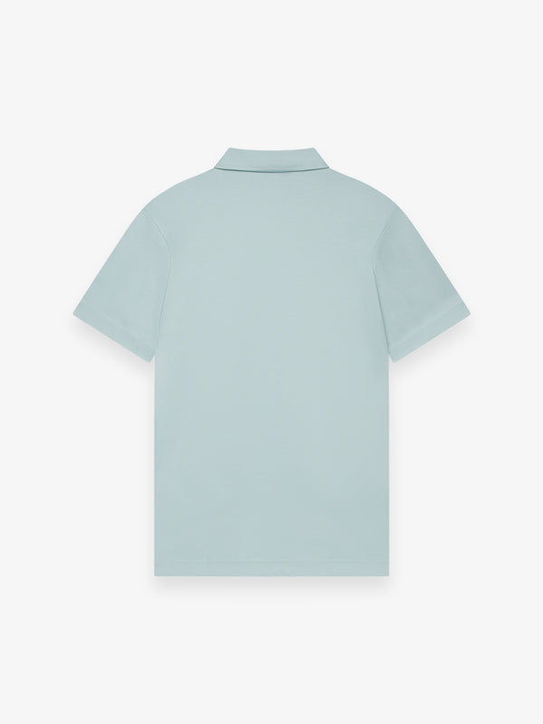 Supima Polo Schillerkragen Kurze Ärmel | Mint