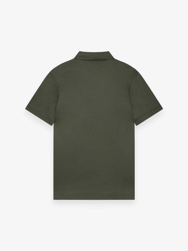 Supima Polo Schiller Collar S/S | Green