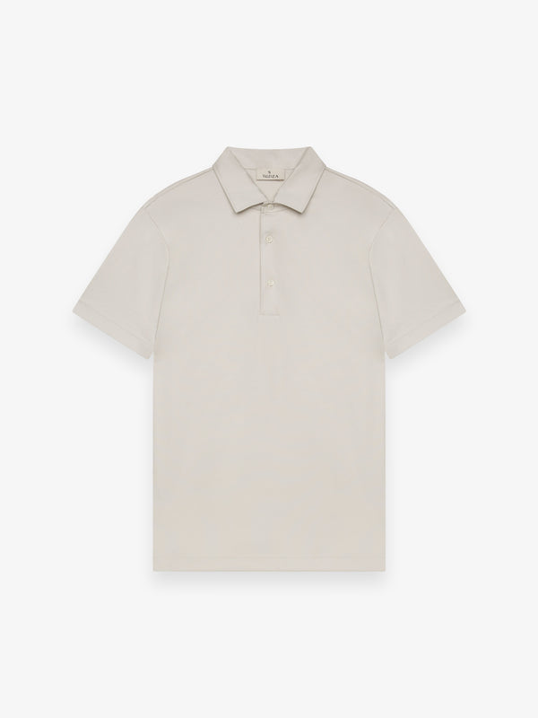 Polo Supima Collo Schiller Maniche Corte | Grigio Perla