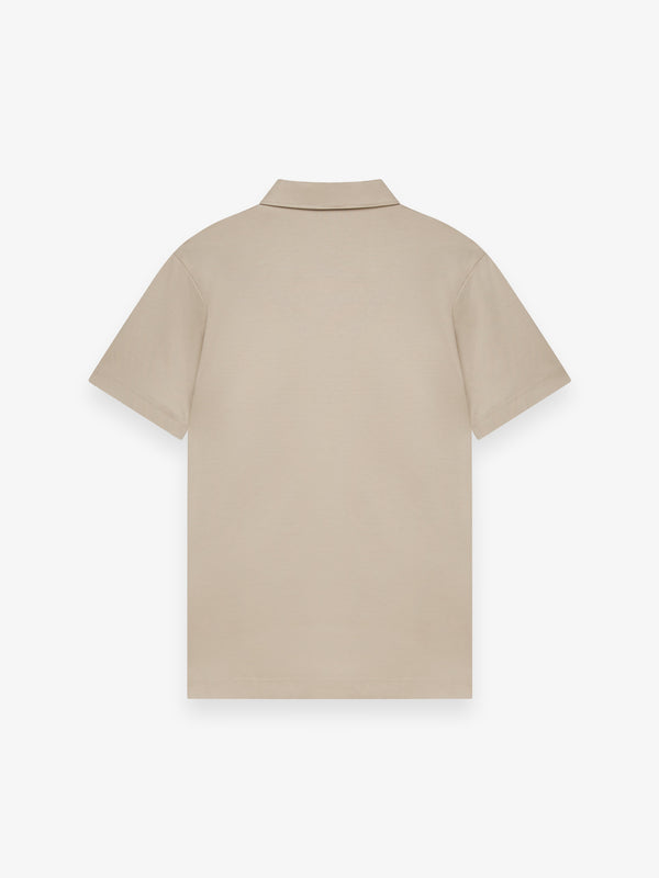 Polo Supima Collo Schiller Maniche Corte | Beige