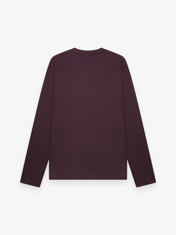 Interlock Supima T-Shirt L/S | Burgundy Red