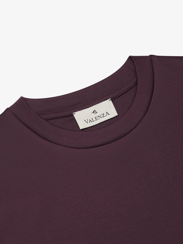 Interlock Supima T-Shirt L/S | Burgundy Red