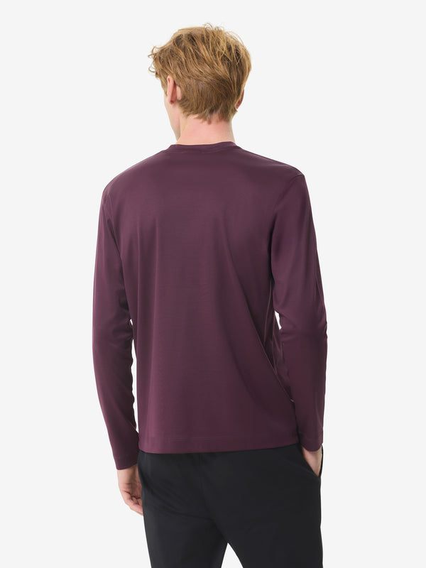Interlock Supima T-Shirt L/S | Burgundy Red