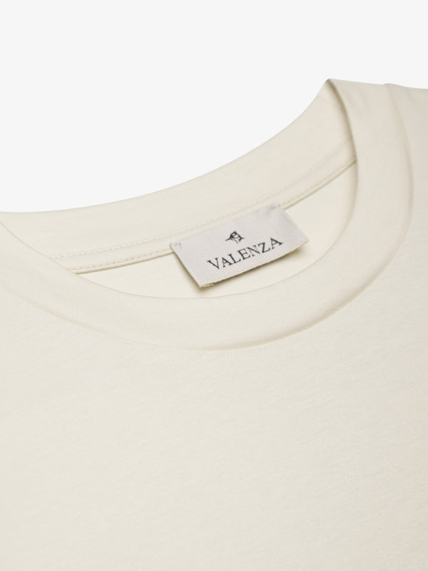 Interlock Supima Oversized T-shirt | Cream