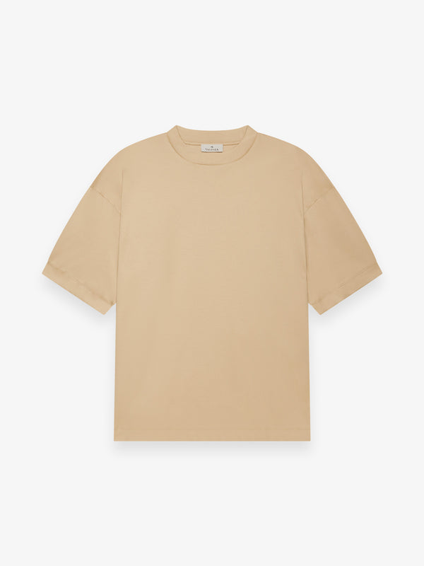 Interlock Supima Oversized T-shirt | Hazelnut