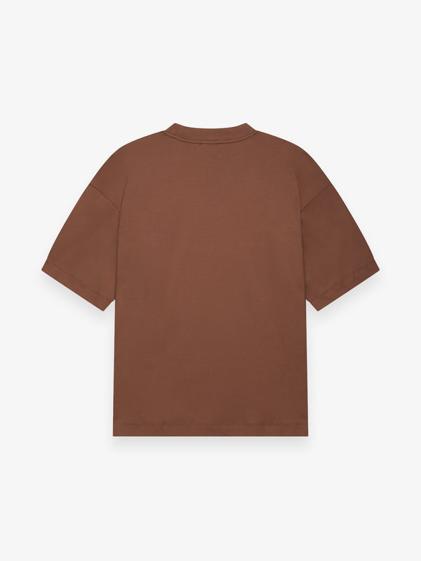 Interlock Supima Oversized T-shirt | Dark Brique