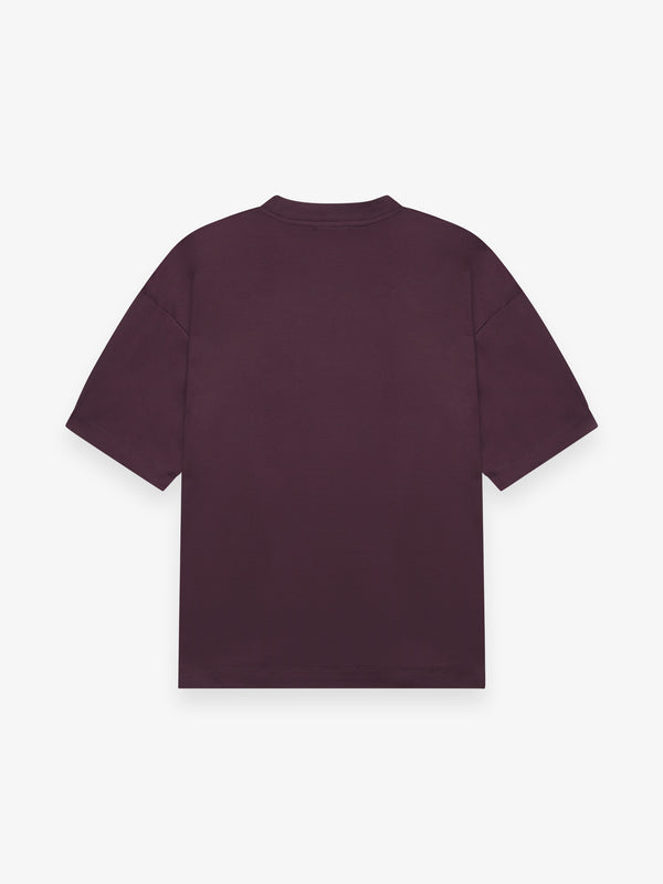 Interlock Supima Oversized T-shirt | Burgundy Red