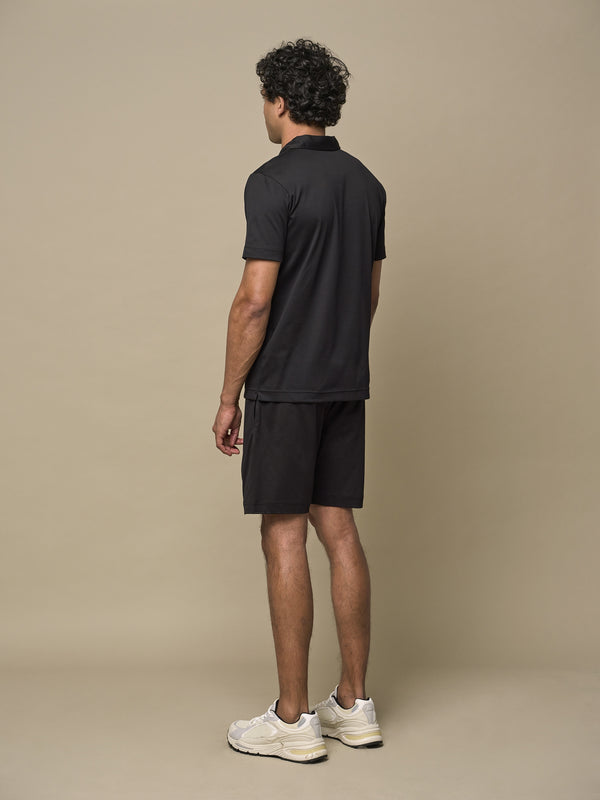 Interlock Supima Sport Shorts | Noir