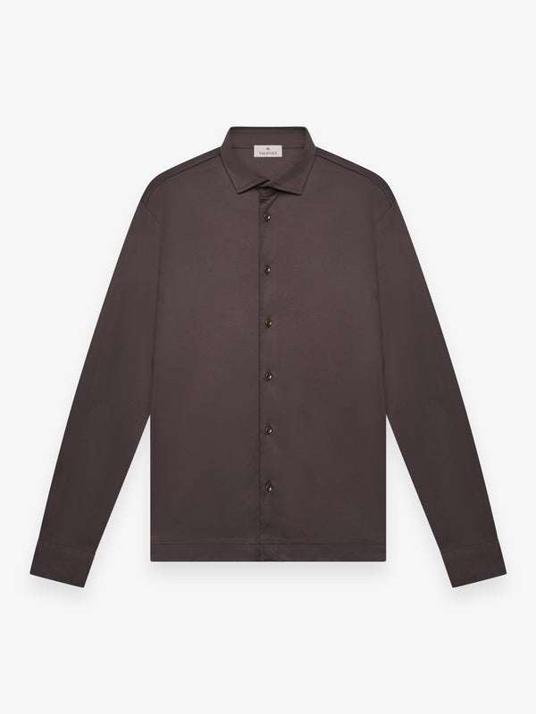 Camicia Supima Maniche Lunghe | Asphalt