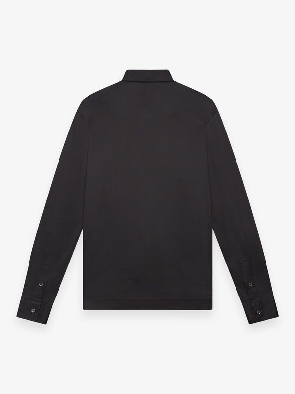 Camicia Supima Maniche Lunghe | Nero