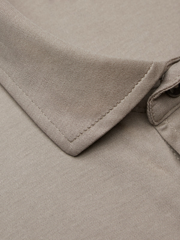 Camicia Supima Maniche Lunghe | Grigio Piombo