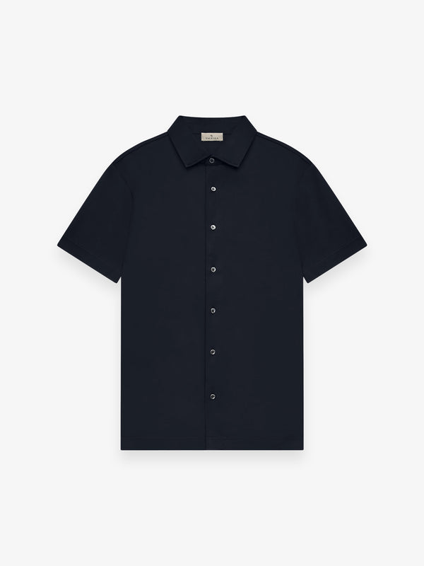 Interlock Supima Shirt S/S | Navy
