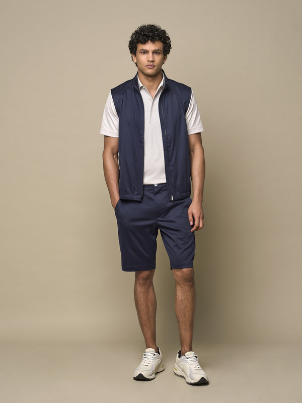 Supima Bermuda Shorts | Marineblau