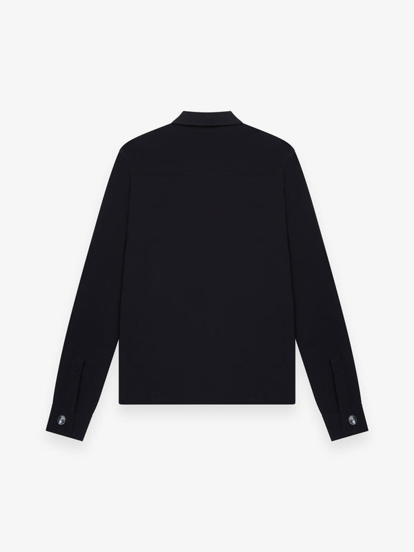 Tech Stretch Overshirt | Zwart