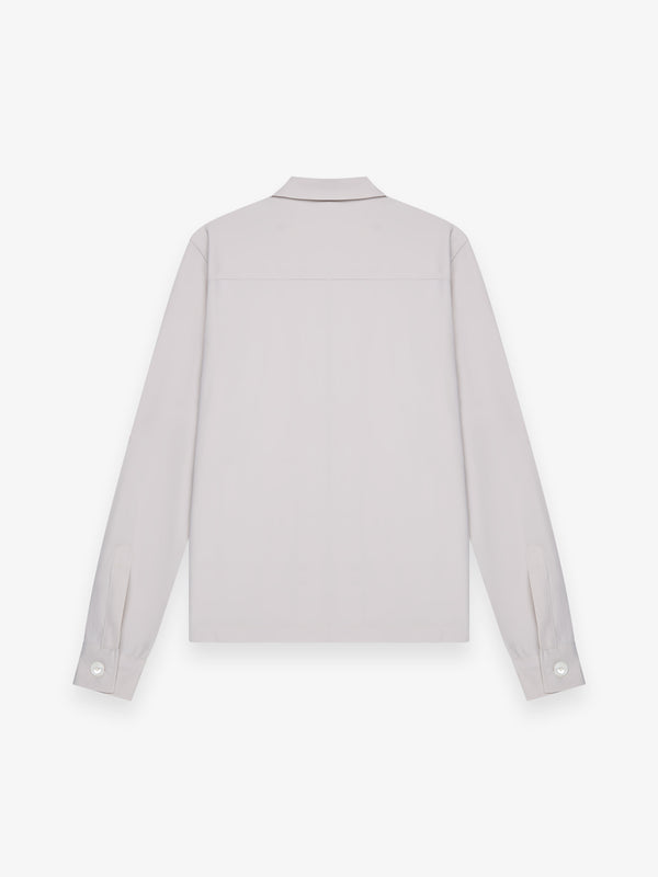 Tech Stretch Overshirt | Lichtgrijs