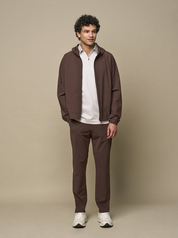 Supima Polo Zip Collar S/S | Pearl Grey