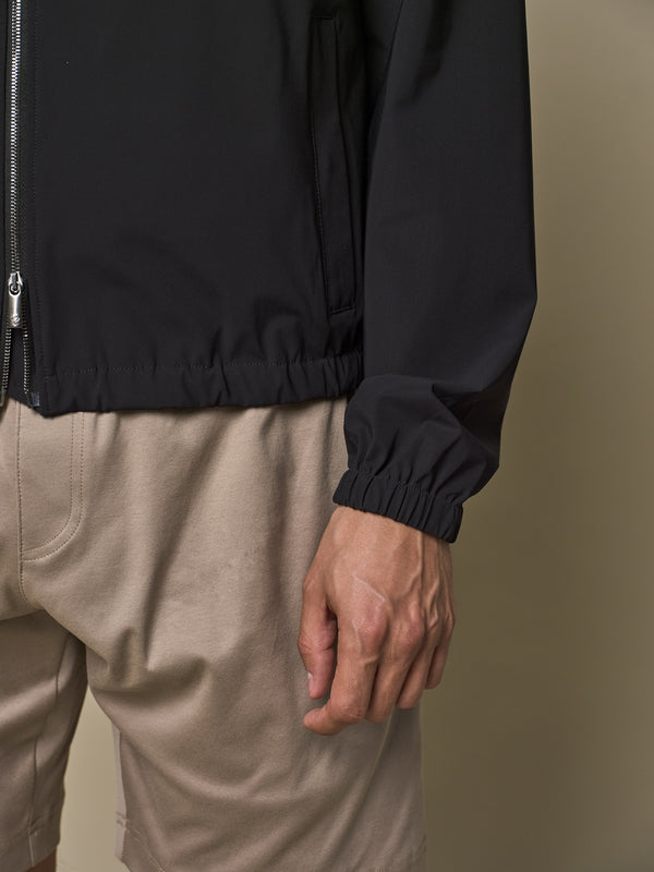 Giacca Tech Stretch con Cappuccio | Nero