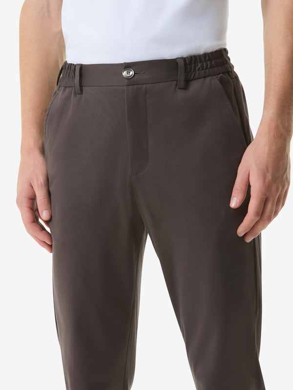 Heavy Supima Tapered Trousers | Asphalt