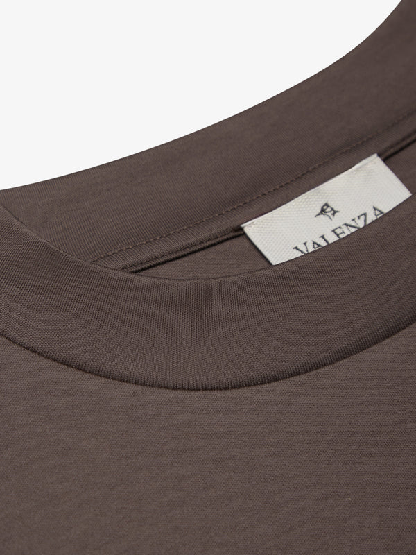 Heavy Supima Oversized T-Shirt | Marrone Ebano