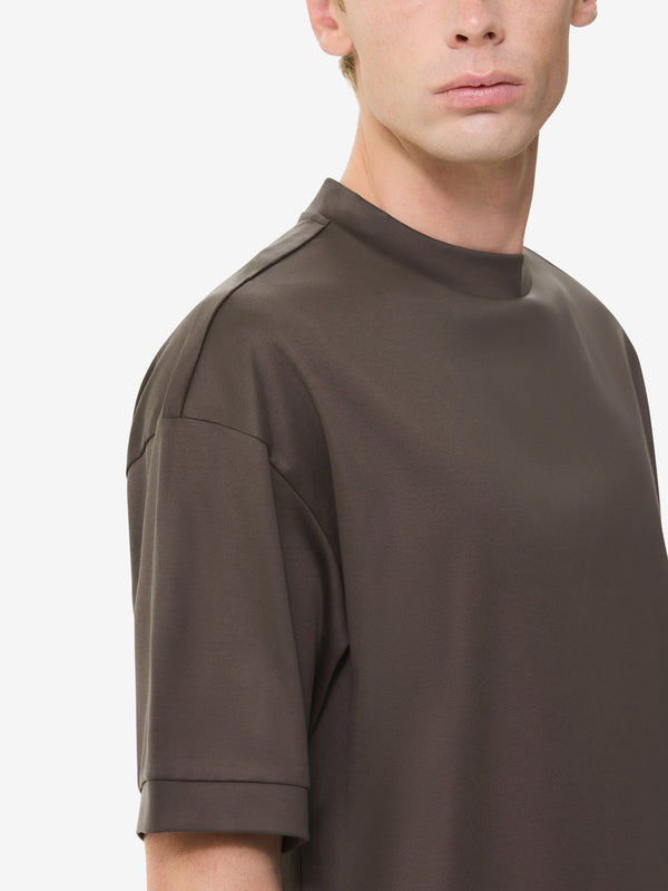 Heavy Supima Oversized T-Shirt | Marrone Ebano