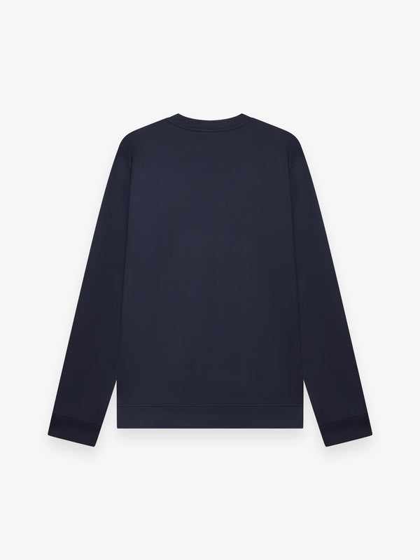 Heavy Supima Sweater | Navy