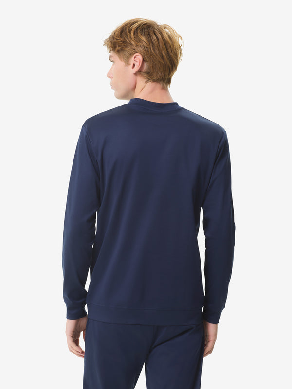 Heavy Supima Sweater | Navy