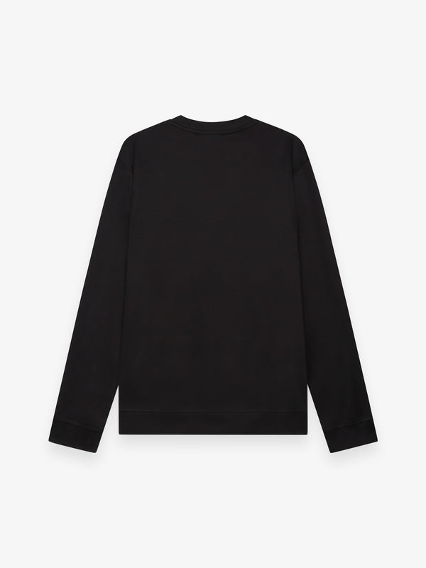 Heavy Supima Sweater | Black