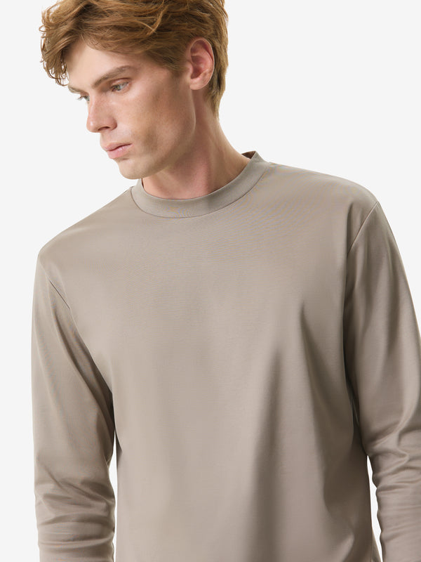 Heavy Supima Sweater | Lead Grey