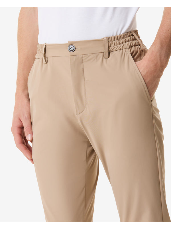Warm Tech Stretch Tapered Trousers | Beige