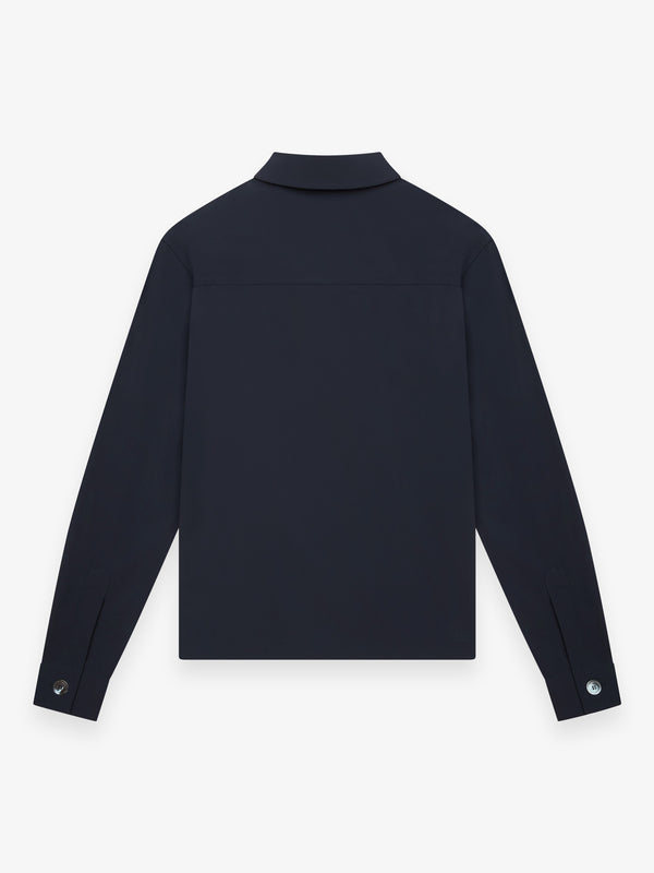 Warm Tech Stretch Overshirt | Navy
