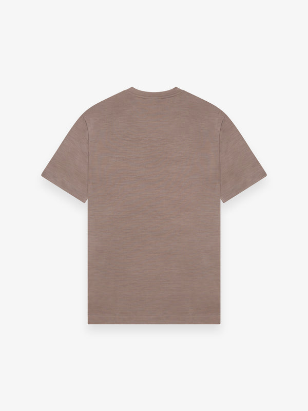 Merino T-Shirt Crew Neck | Taupe