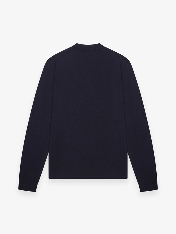 Cashwool Extrafine Merino Crew Neck | Dark Navy