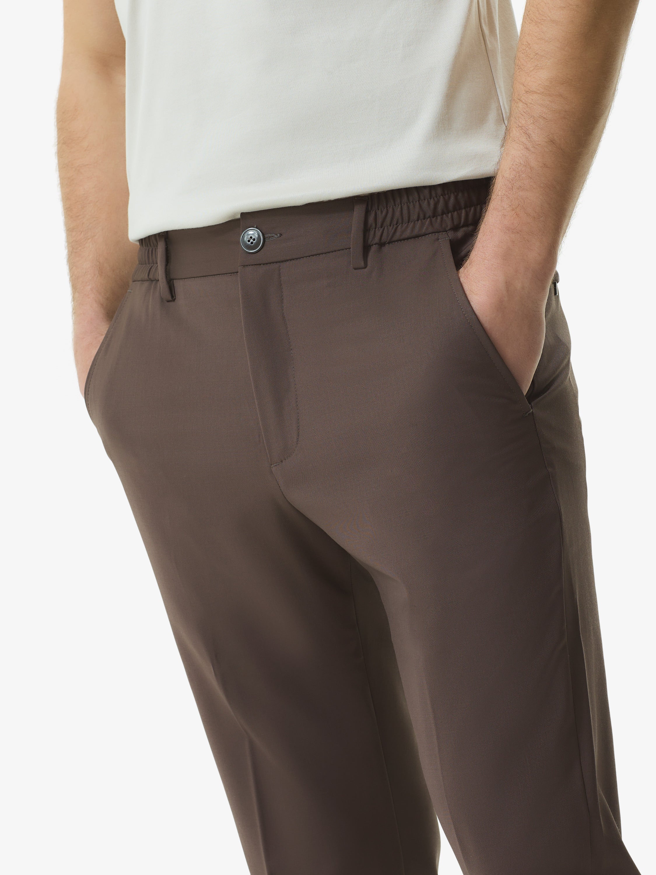 Wool stretch trousers